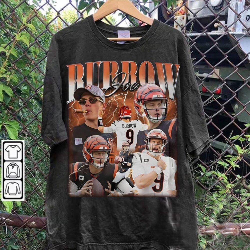 Joe Burrow Shirt, Hoodie, Football Shirt, Classic 90s Shirt